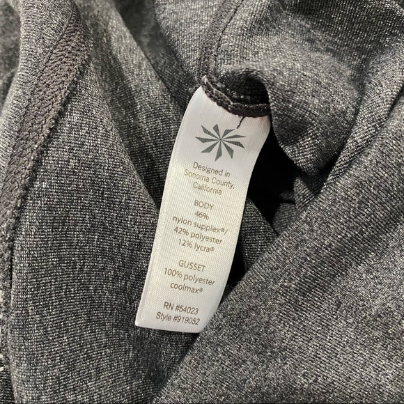 Athleta Chaturanga Tight charcoal gray size Medium Tall - Picture 5 of 10